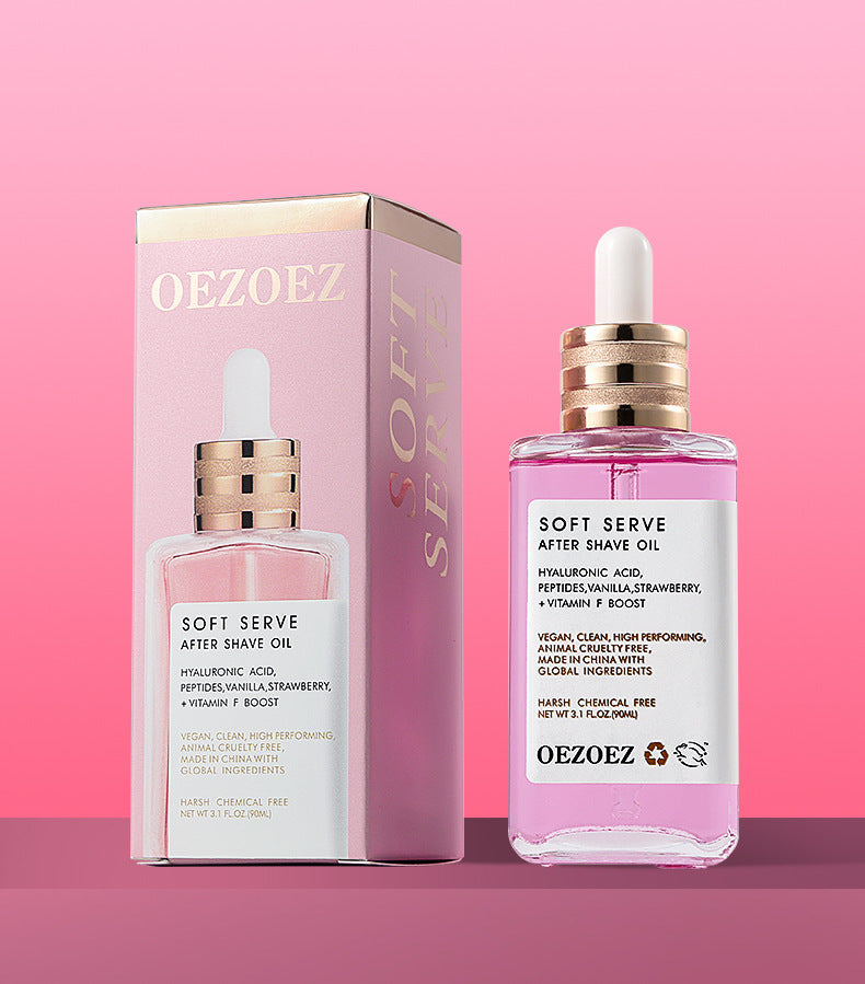 Soft Serve After Shave Oil -Strawberry &Vanilla Scent Repairing Oil After Shaving For Men And Women